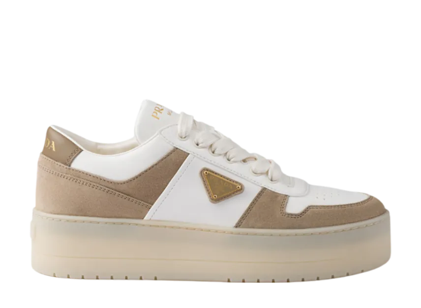 Sand 靴・シューズ □PRADA ダウンタウンボールド ナッパレザーx Sand 靴・シューズ □PRADA ダウンタウンボールド ナッパレザーx