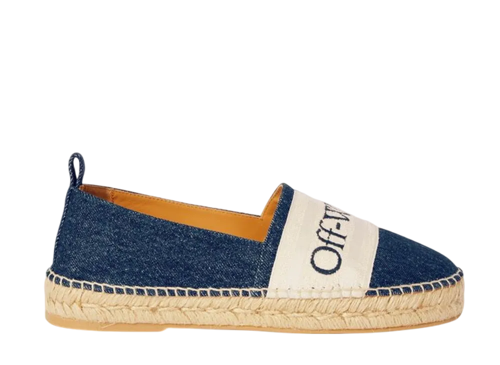 オフホワイト ウィメンズ ブッキッシュ デニム エスパドリーユ "ブルー"
