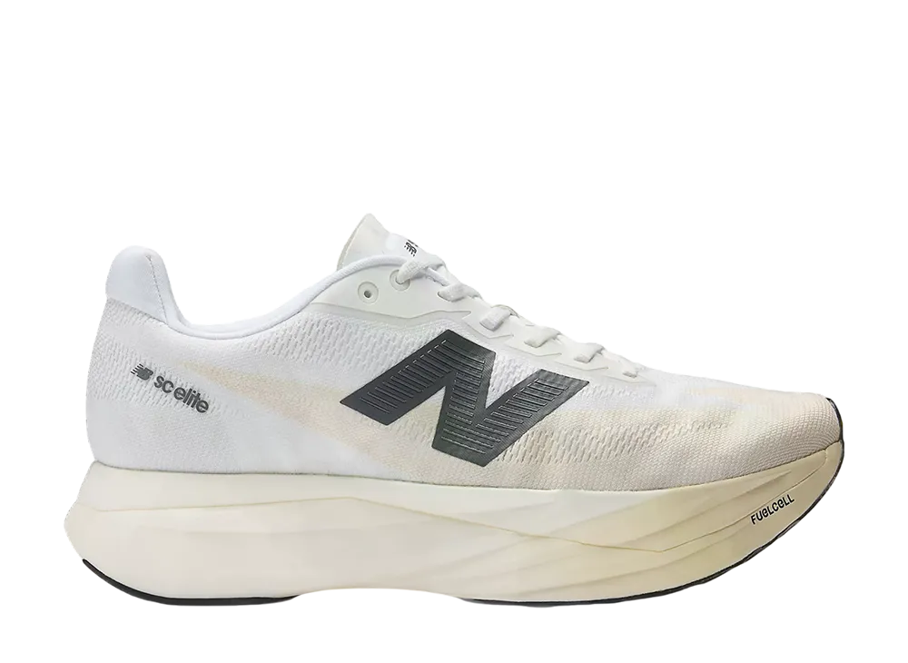 New Balance Women's FuelCell SuperComp Elite V5 "Linen/White/Gold Metallic"