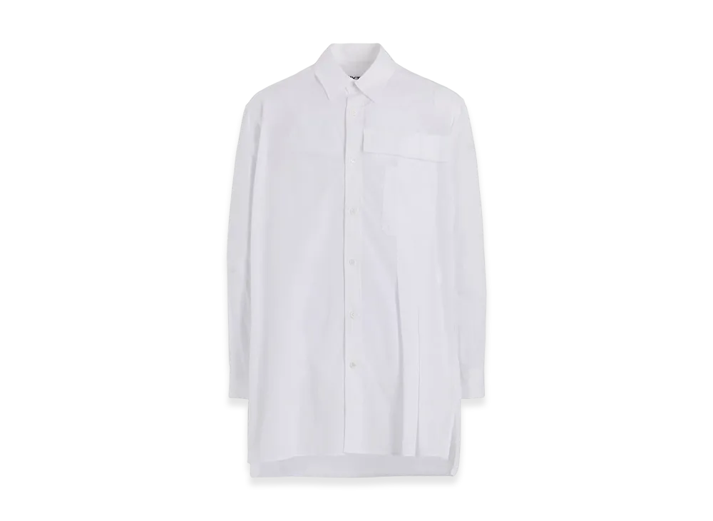 S'YTE Cotton Broad Pleated Shirt "White"