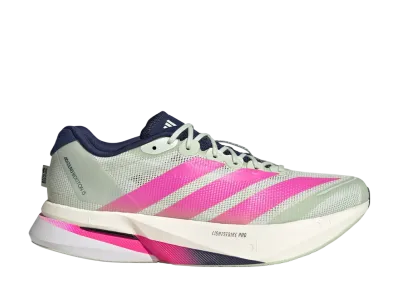 adidas Adizero Boston 13 "Linen Green/Shock Pink/Dark Blue"