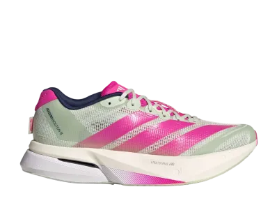 adidas Women's Adizero Boston 13 BMW Berlin Marathon 2025 "Linen Green/Shock Pink/Dark Blue"