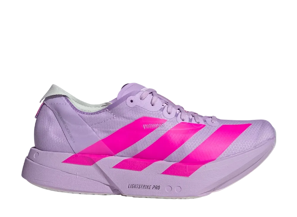 アディダス ウィメンズ アディゼロ アディオス プロ4 BMW ベルリンマラソン2025 "パウダープラム/ショックピンク/ダッシュグレー"
