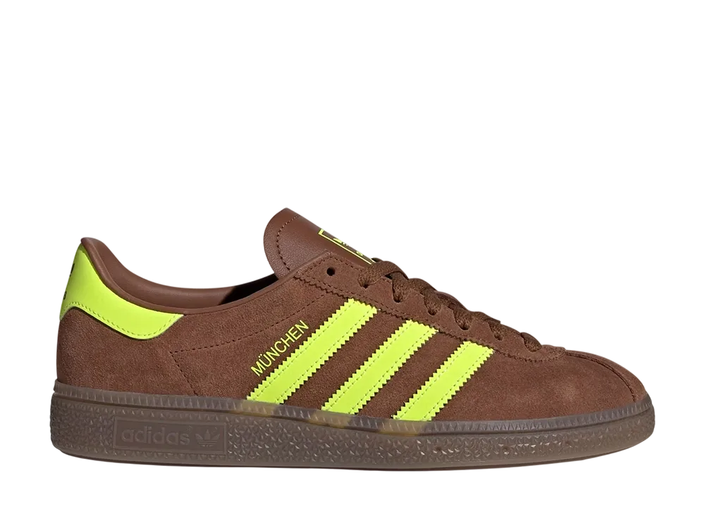 アディダスオリジナルス ミュンヘン "プリラヴドブラウン/ソーラーイエロー/ガム"