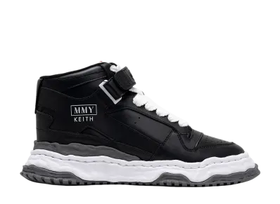 Maison MIHARA YASUHIRO KEITH OG Sole Leather High-top Sneaker "Black"