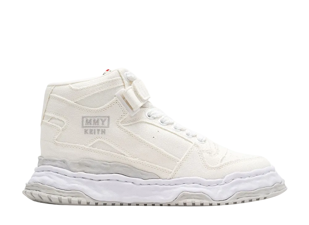 メゾンミハラヤスヒロ キース オリジナルソールキャンバス ハイカットスニーカー "ホワイト" (A15FW739)