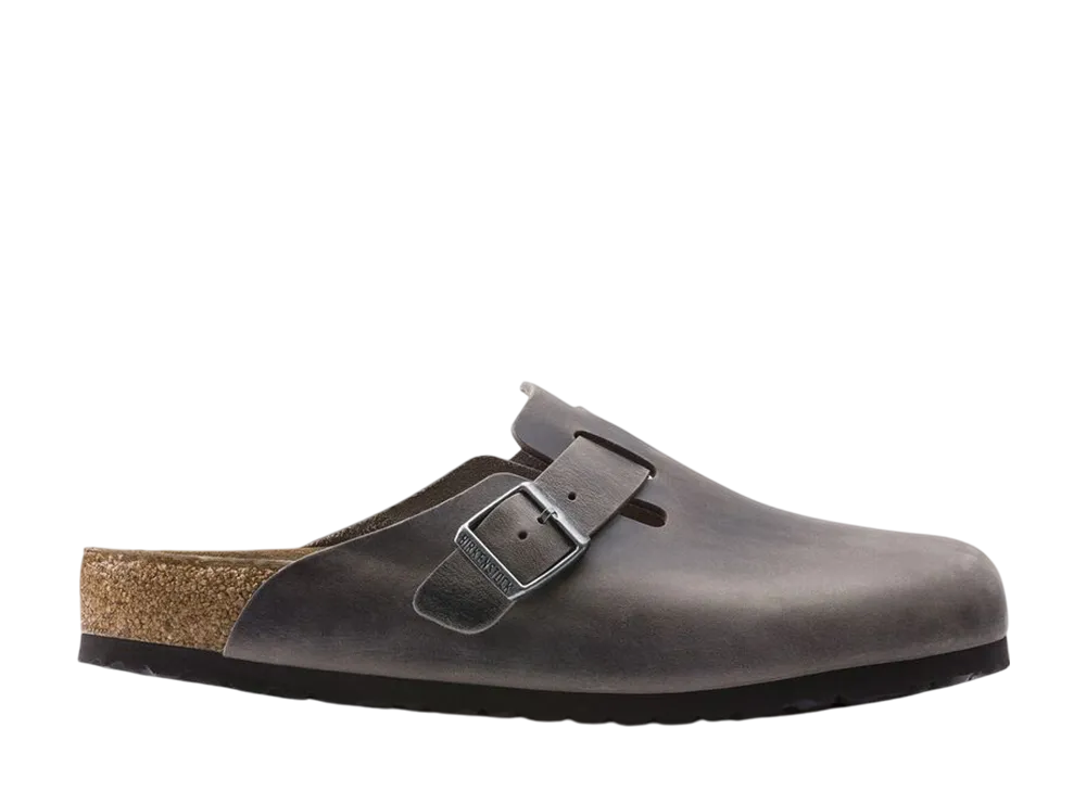 BIRKENSTOCK Boston Soft Footbed "Iron"