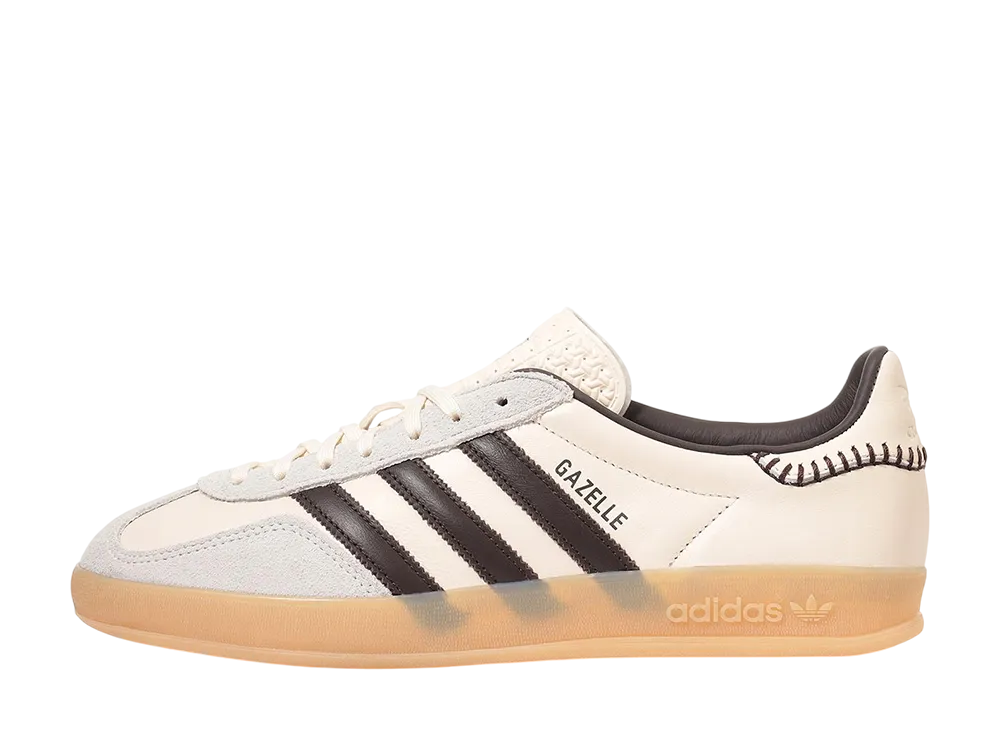 アディダスオリジナルス ガゼル インドア "ワンダーホワイト/ダークブラウン/ガムフォー"