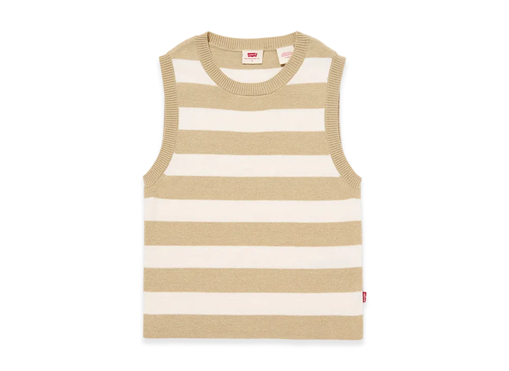 LEVI'S Ocean Border Tank Top "Beige"