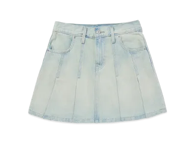LEVI'S Pleated Mini Skirt "Light Indigo"