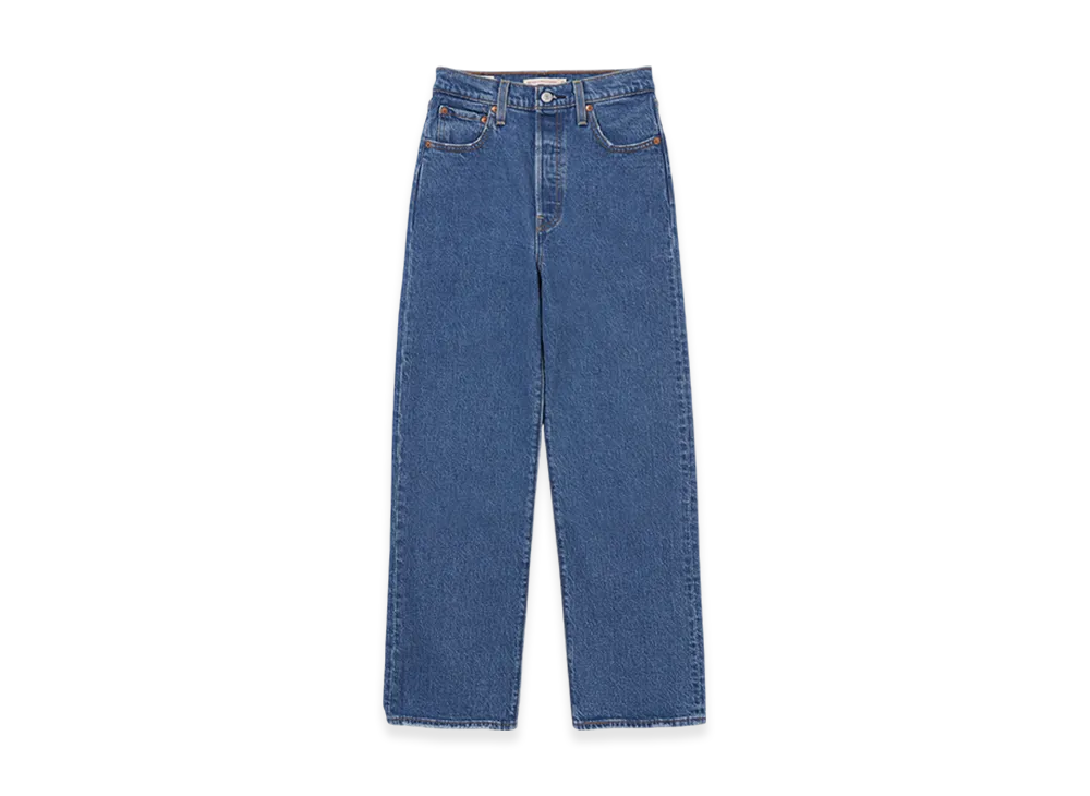 LEVI'S Ribcage Straight Jeans "Medium Indigo"
