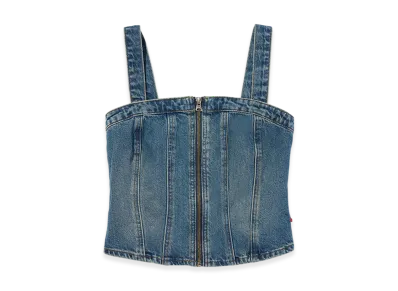 LEVI'S Sculpted Denim Bustier "Medium Indigo"