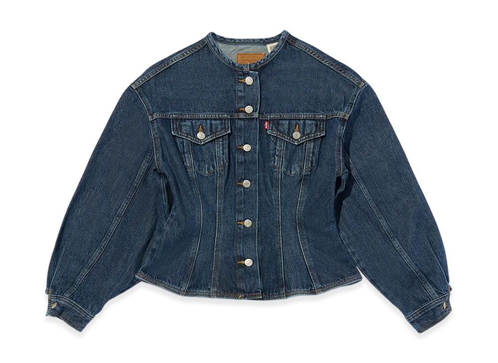 LEVI'S Sculpted Trucker Jacket "Dark Indigo"