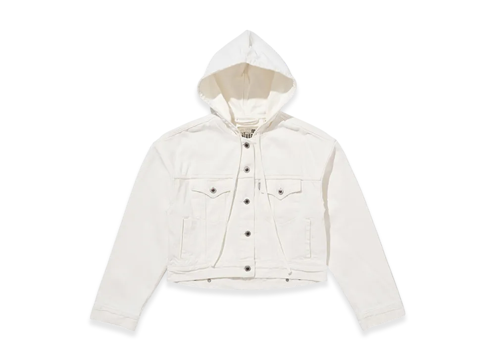 LEVI'S Silvertab Hooded Trucker Jacket "White"