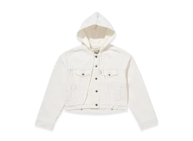 LEVI'S Silvertab Hooded Trucker Jacket "White"