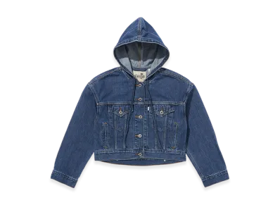 LEVI'S Silvertab Hooded Trucker Jacket "Medium Indigo"