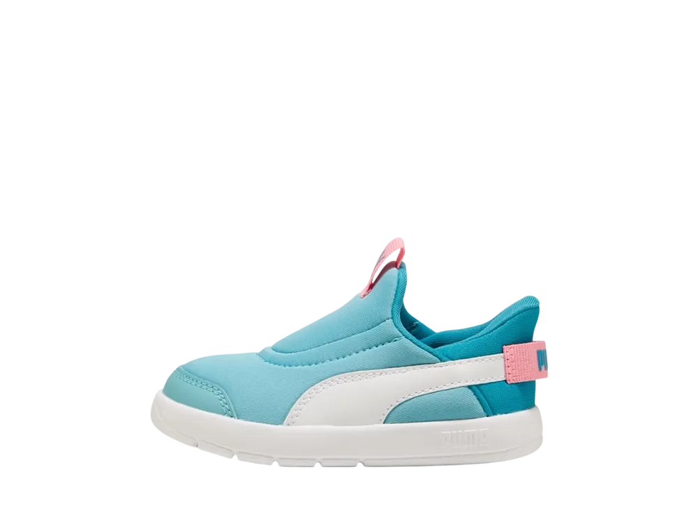 プーマ TD コートフレックス V3 イーズイン "アクア/プーマホワイト/ピンクスケープ" (キッズ)