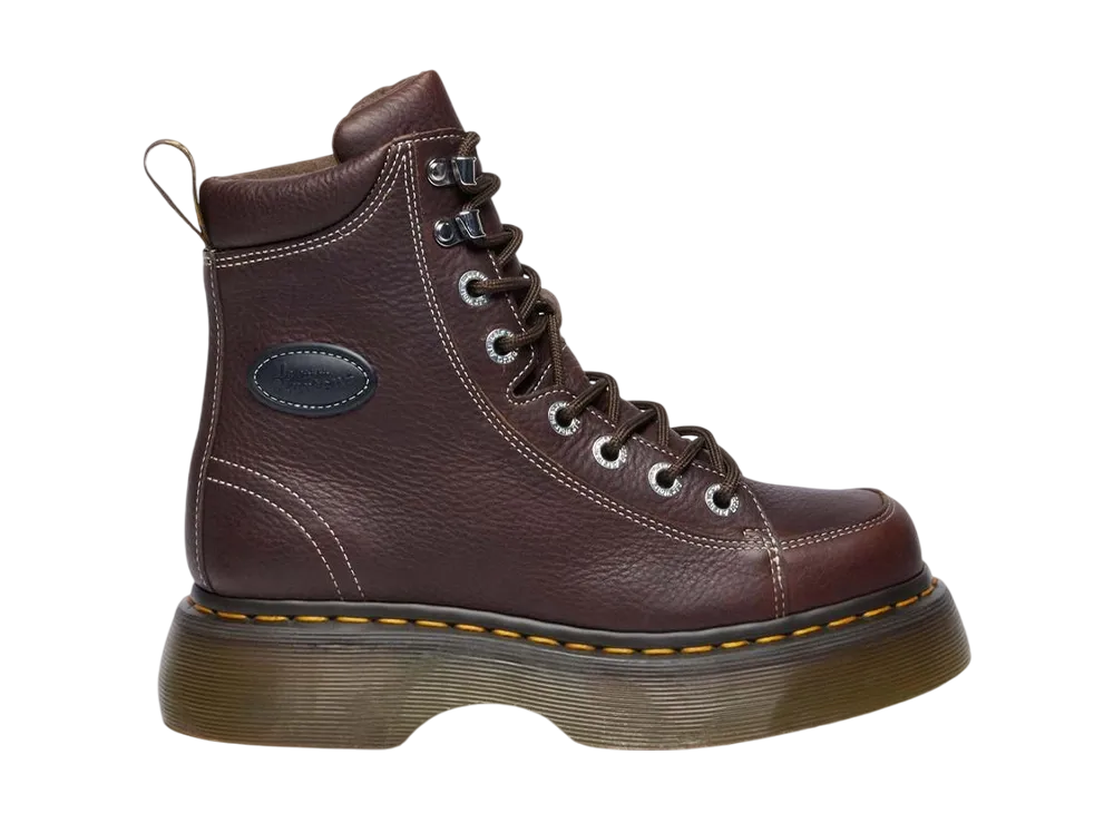 Dr.Martens Women's Buzz 8-Eye Boots "Dark Brown"