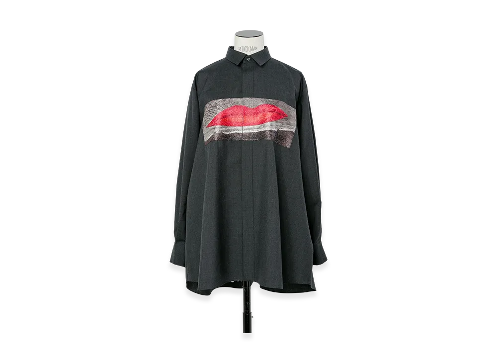 sacai Man Ray Suiting Shirt "Charcoal Gray"