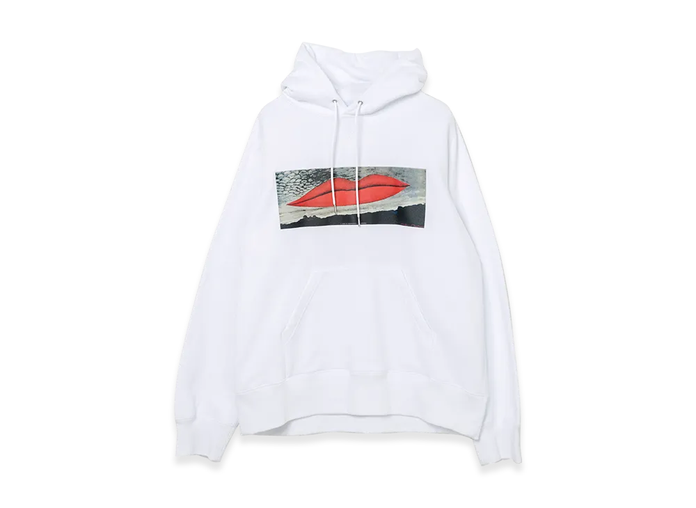 sacai Man Ray Print Hoodie "White"