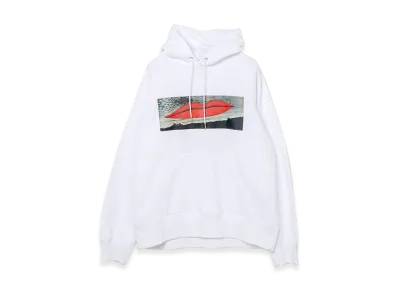 sacai Man Ray Print Hoodie "White"
