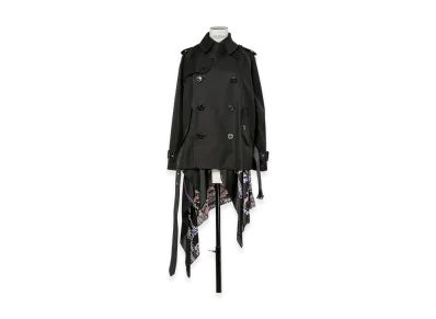 sacai Cotton Gabardine x Paisley Print Jacket "Black/Black"
