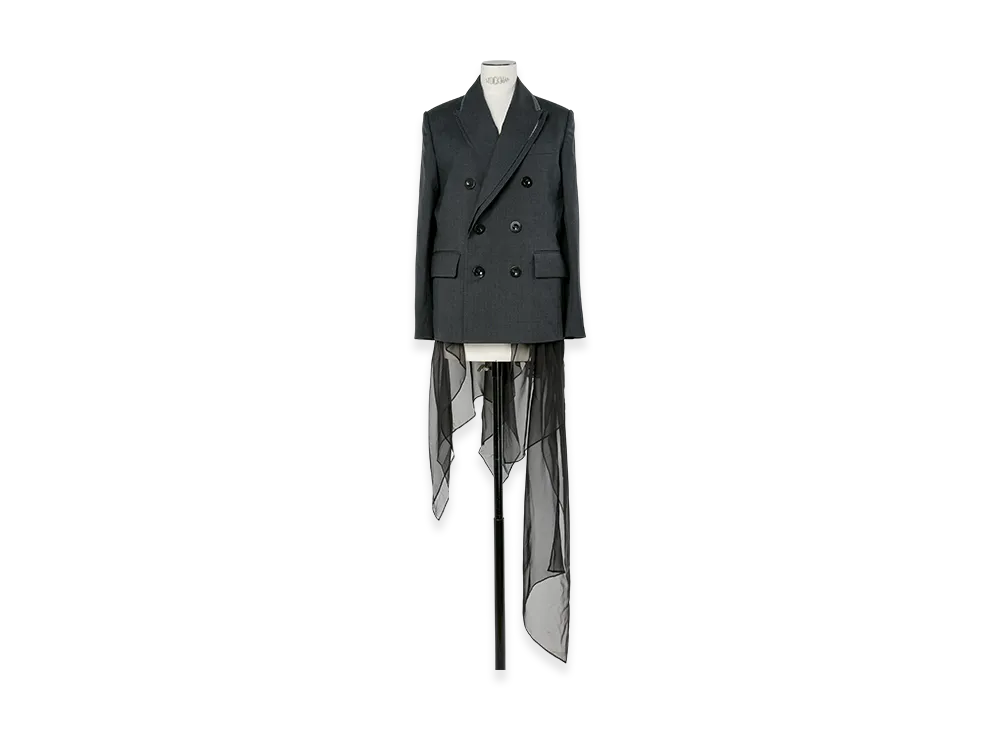 sacai Suiting Jacket "Charcoal Gray/Black"
