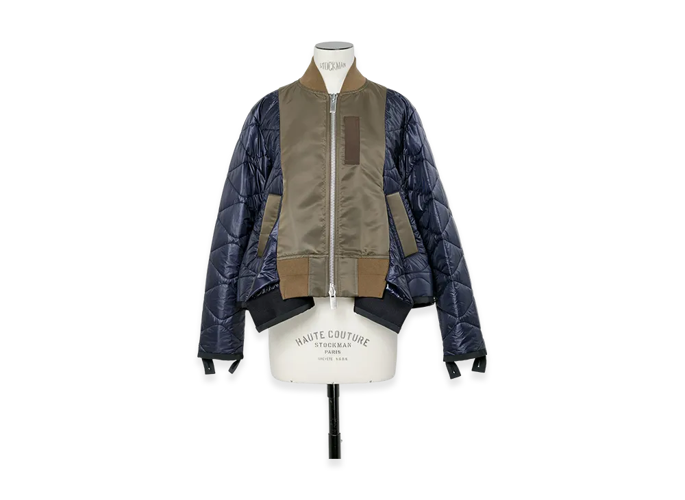 sacai Nylon Twill Blouson "Dark Khaki/Navy"