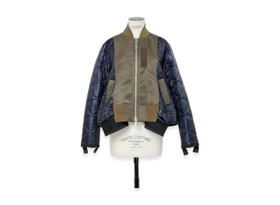 sacai Nylon Twill Blouson "Dark Khaki/Navy"