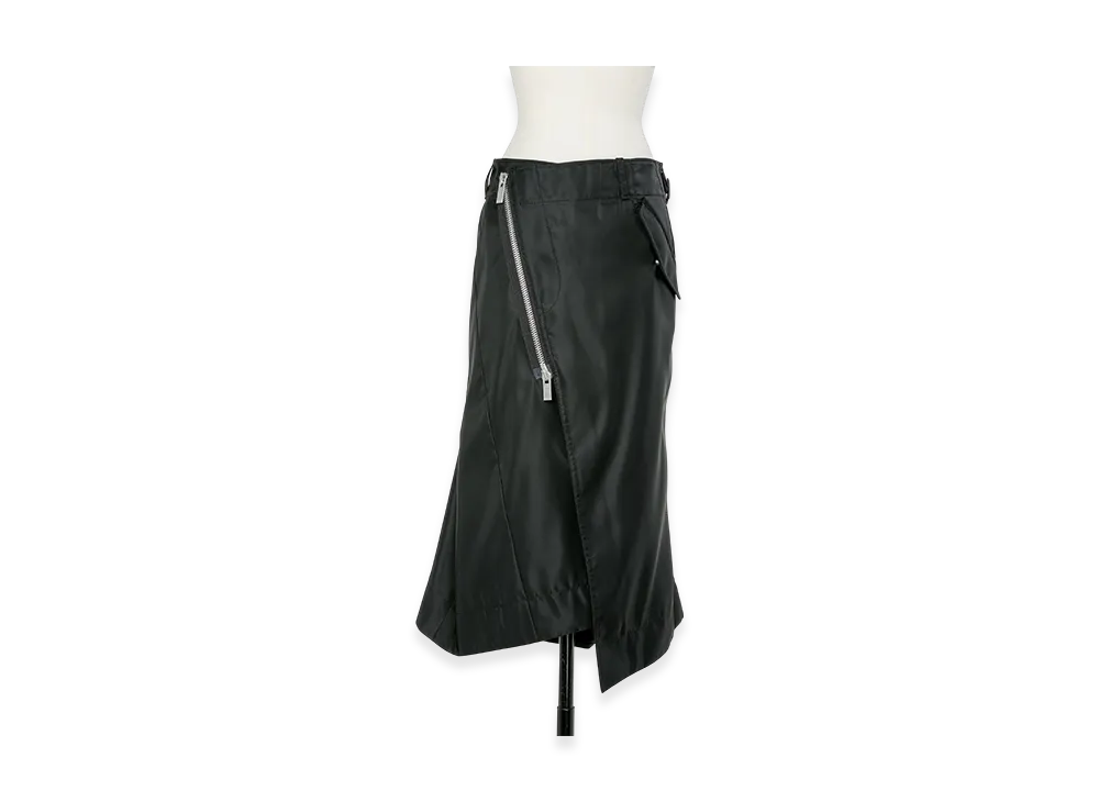 sacai Nylon Twill Skirt "Black"