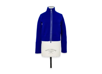 sacai Wool Knit Blouson "Blue"