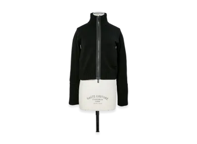 sacai Wool Knit Blouson "Black"