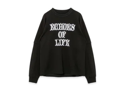 sacai ECHOES OF LIFE L/S T-Shirt "Black"