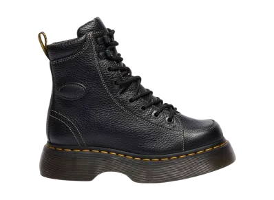 Dr.Martens Women's Buzz 8-Eye Boots "Black Milled Nappa"