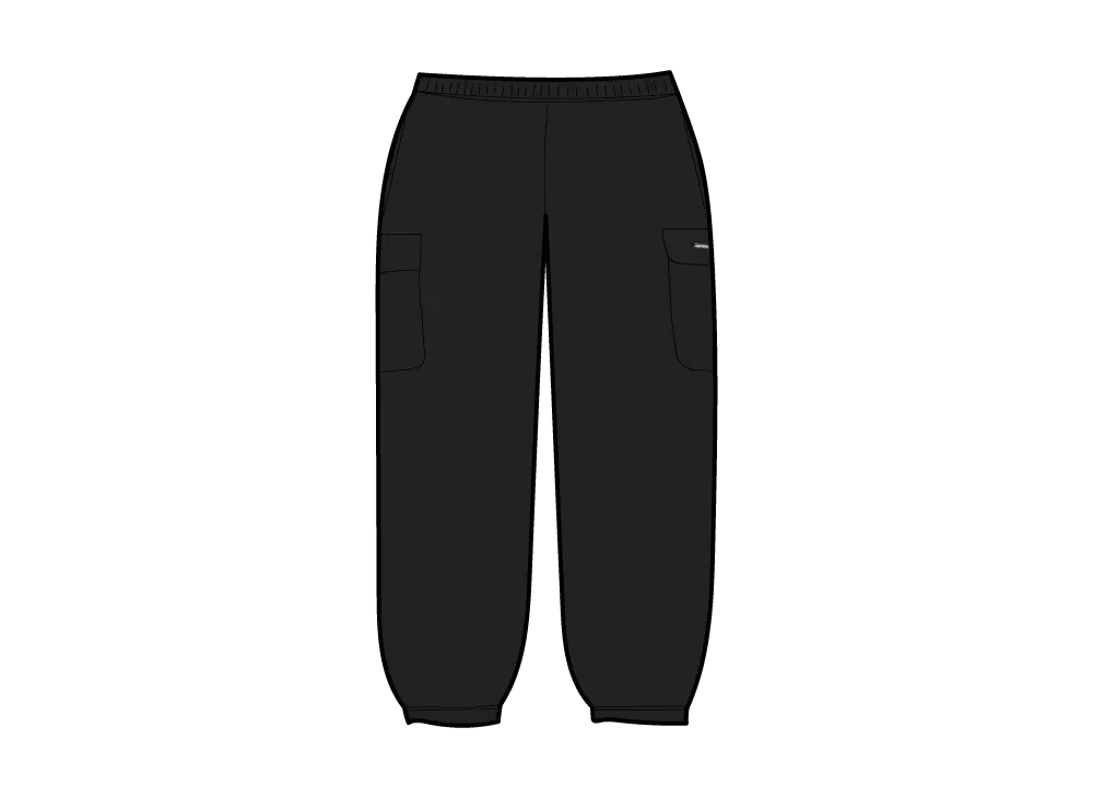 パンツ Supreme Small Box Cargo Sweatpant Black Supreme Small Box Cargo Sweatpant Black Men's - FW21 - US