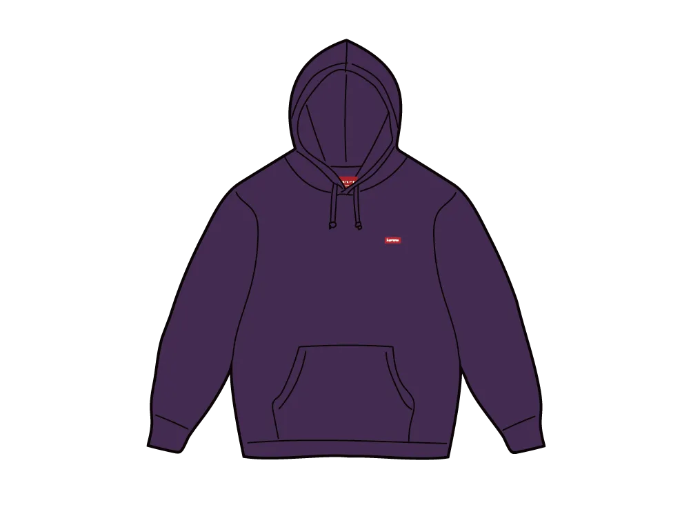 Supreme Small Box Hooded Sweatshirt "Dark Purple"