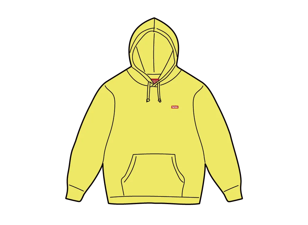Supreme Small Box Hooded Sweatshirt "Bright Yellow"