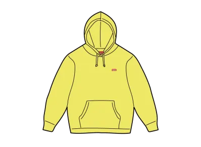 Supreme Small Box Hooded Sweatshirt "Bright Yellow"