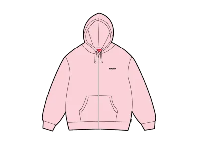 Supreme IDGAF Zip Up Hooded Sweatshirt "Light Pink"
