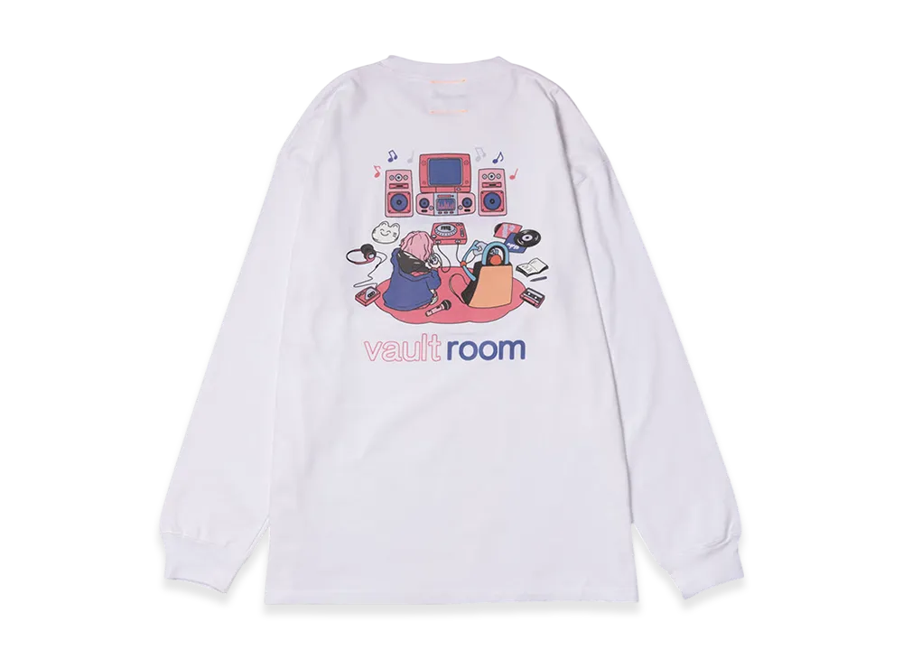 nqrse vaultroom L/S TEE / WHITE Mサイズ