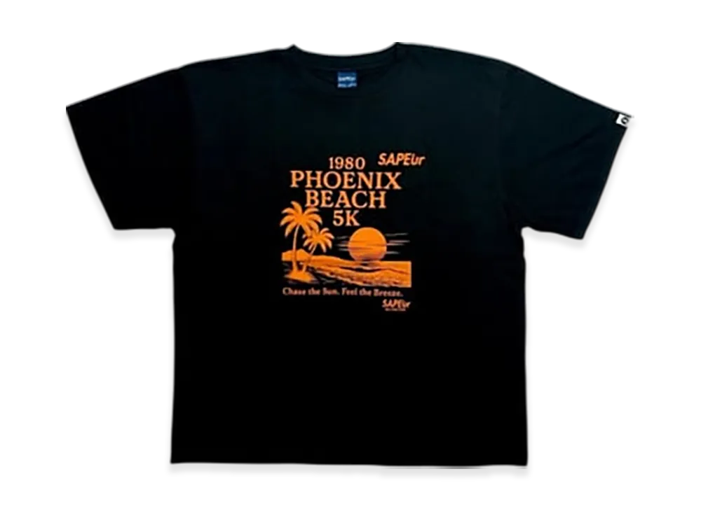 SAPEur Cargo Run Finisher Tee Miyazaki S/S Tee "Black"