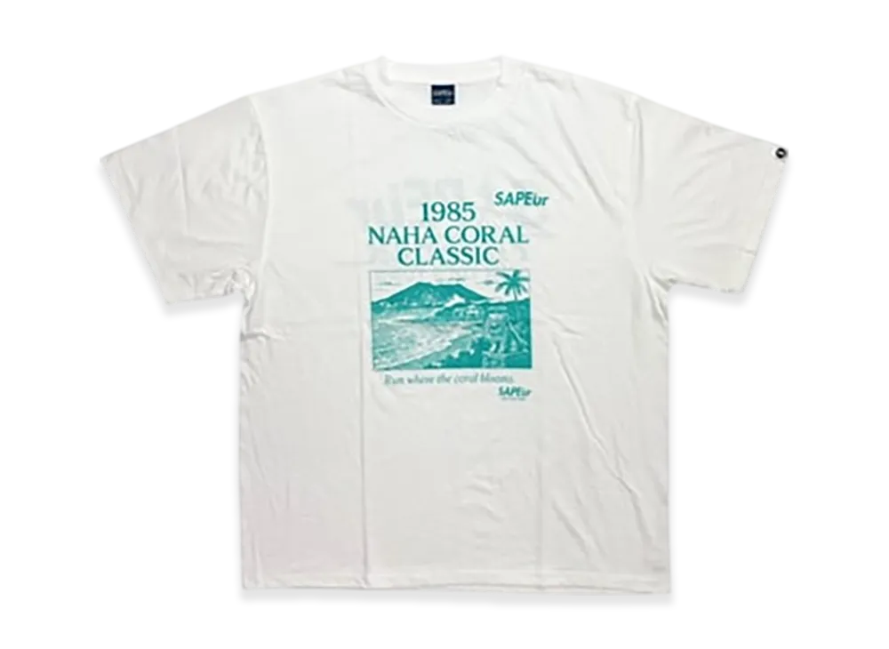 SAPEur Cargo Run Finisher Tee Okinawa S/S Tee "White"