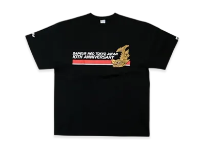 SAPEur 10TH Anniversary Tee S/S Tee "Black"