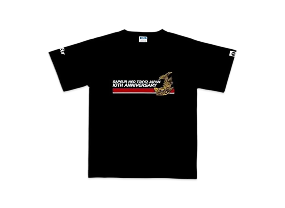 SAPEur Kid's 10TH Anniversary Tee S/S Tee "Black"