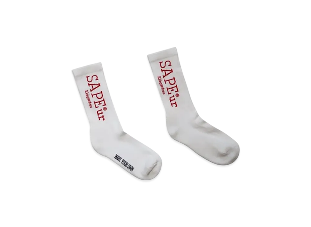SAPEur Start Logo Socks "White"