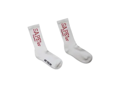 SAPEur Start Logo Socks "White"