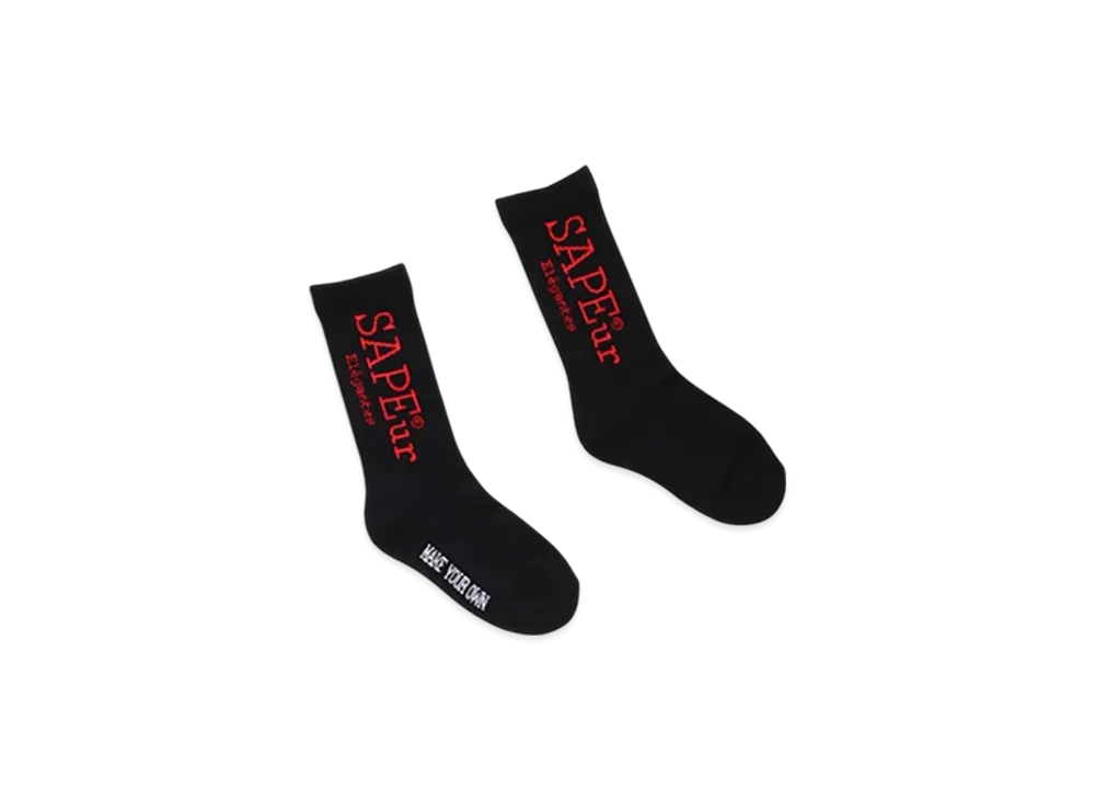 SAPEur Kid's Start Logo Socks "Black"