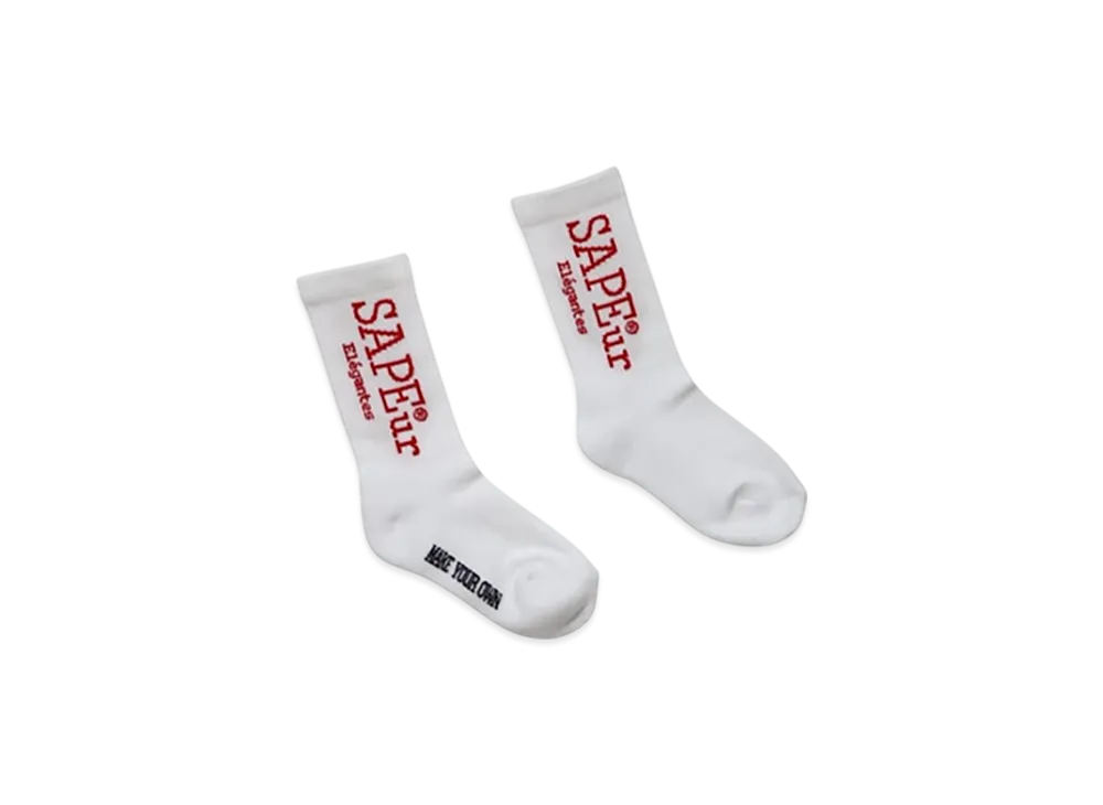 SAPEur Kid's Start Logo Socks "White"