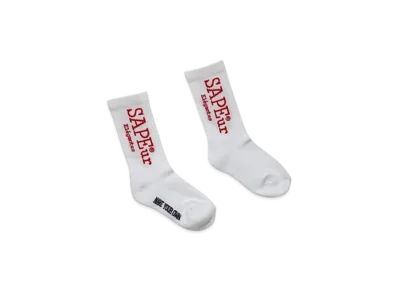 SAPEur Kid's Start Logo Socks "White"