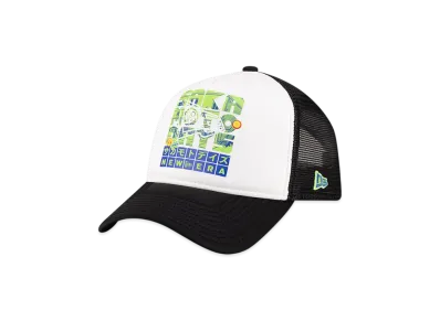 NEW ERA x SAKAMOTO DAYS 9Forty A-Frame Trucker "Black/White"